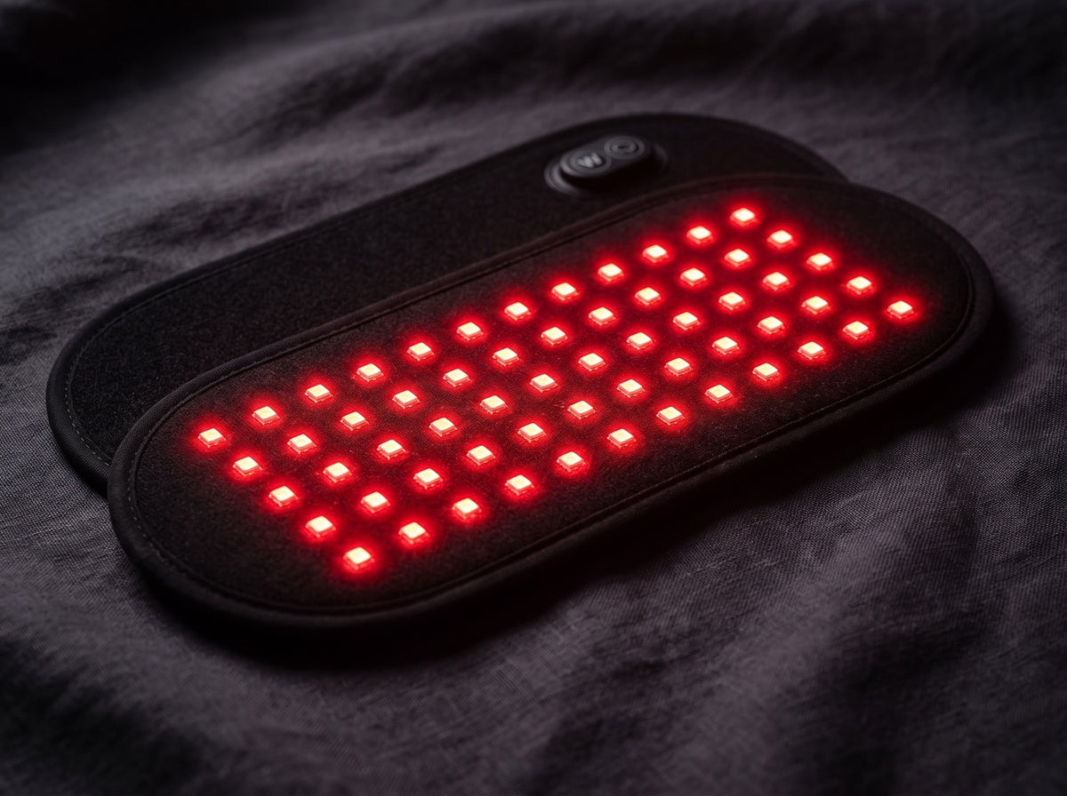 Red light pad LEDs switched on